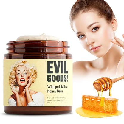 ✨🍯Crema Facial Natural Evil Goods con Sebo y Miel – Skincare orgánico libre de tóxicos 🌿