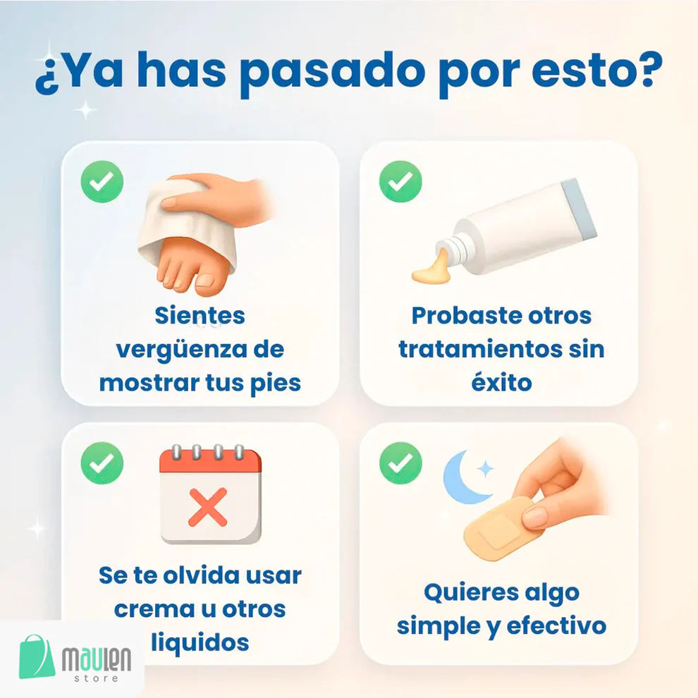 HOY 2X1! "Lleva 1 caja Gratis" Parches de TERBINAFINA 1% Tratamiento Fácil, Limpio y Efectivo
