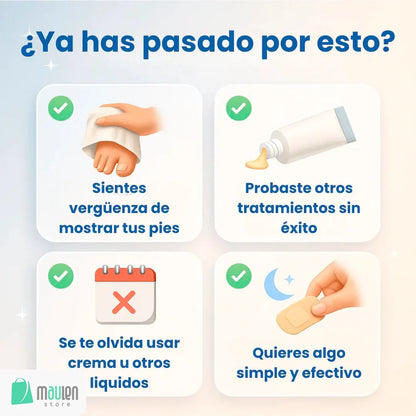 HOY 2X1! "Lleva 1 caja Gratis" Parches de TERBINAFINA 1% Tratamiento Fácil, Limpio y Efectivo