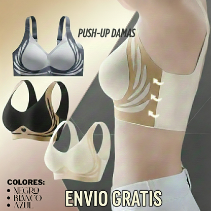 🔥LLEVA 3 Y PAGA 1: SOSTÉN ANTIFLACIDEZ SIN COSTURAS Efecto Push-Up