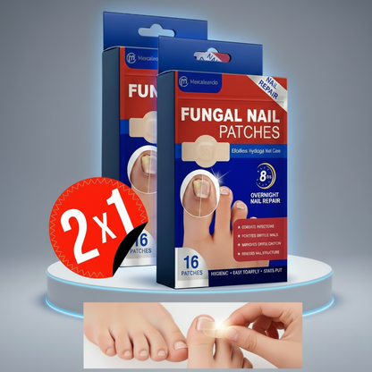 HOY 2X1! "Lleva 1 caja Gratis" Parches de TERBINAFINA 1% Tratamiento Fácil, Limpio y Efectivo