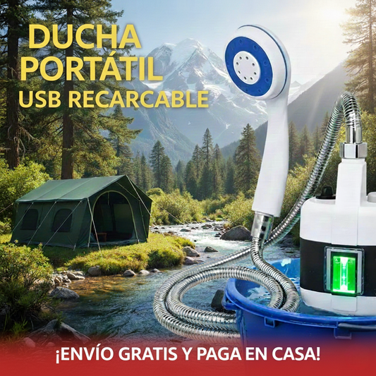 Ducha PORTATIL: Máxima Potencia para Camping, Hogar y Mascotas ¡OFERTA DE VERANO! 50% DE DSCTO