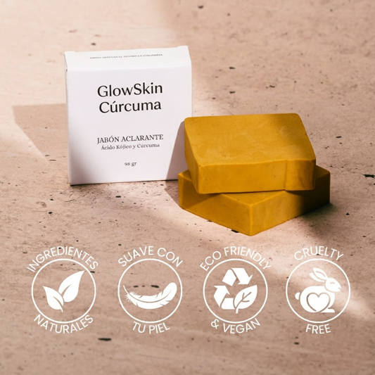Jabón Glow Skin™: 2x1 El Poder de la Cúrcuma Natural🟠