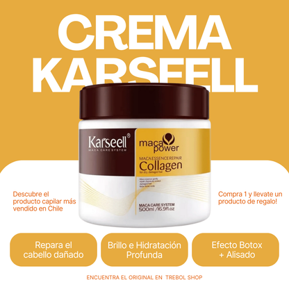 ¡50% DCTO. HOY! KARSEELL BOTOX® RESCATE CAPILAR Y BRILLO INSTANTÁNEO POR SOLO $26.990 🔥