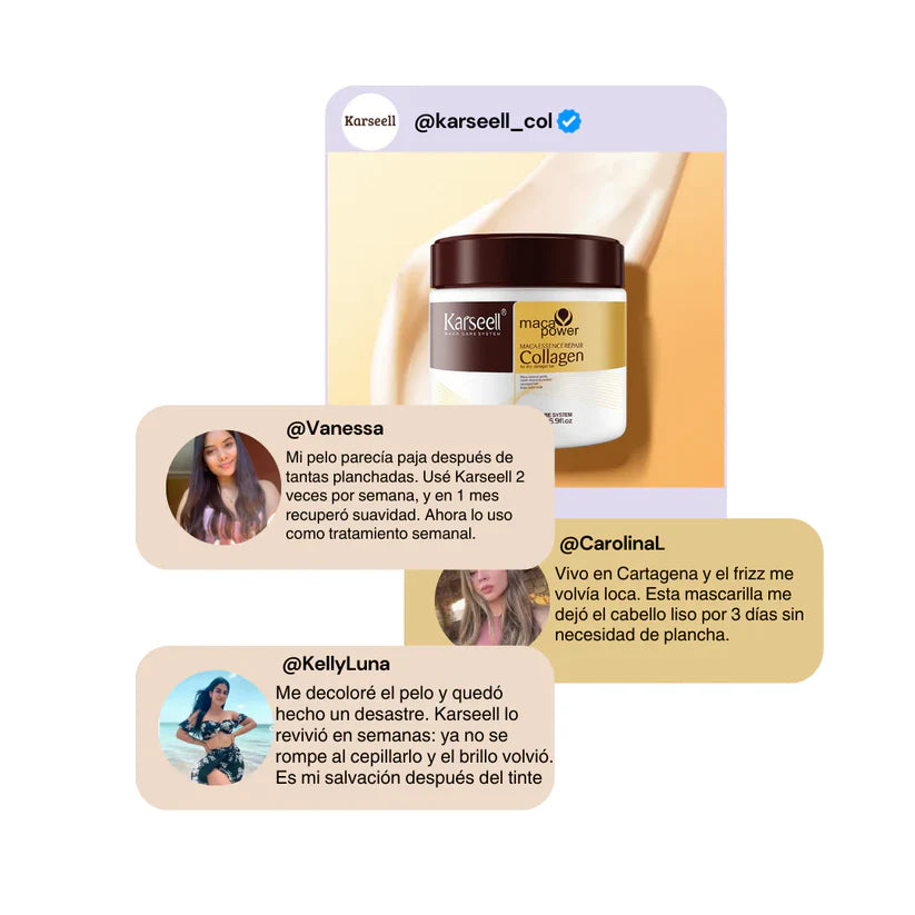 ¡50% DCTO. HOY! KARSEELL BOTOX® RESCATE CAPILAR Y BRILLO INSTANTÁNEO POR SOLO $26.990 🔥