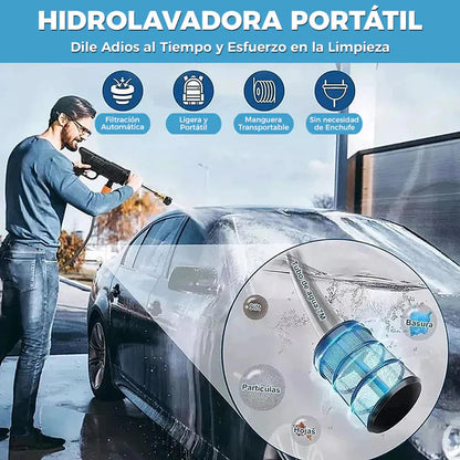 Hidrolavadora  Multifuncional Jet Max™️- Portátil y recargable